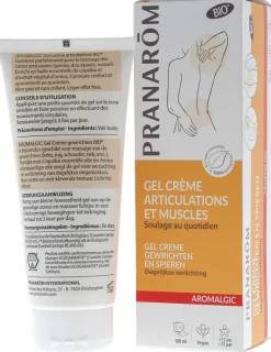 Aromalgic gel crème articulations et muscles bio Pranarôm - tube de 100 ml