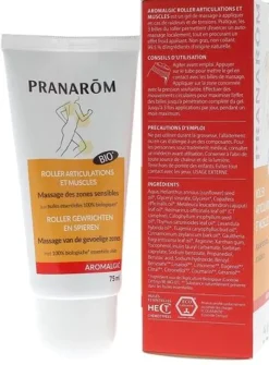Aromalgic Roller articulations et muscles bio Pranarôm - tube de 75 ml