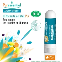 Aroma Stress Inhaleur aux 5 huiles essentielles Puressentiel - inhaleur de 1 ml