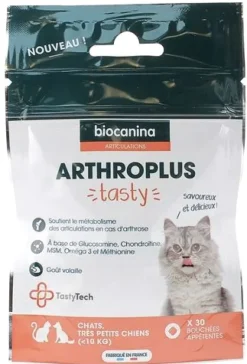Arthroplus Tasty Chats et très petits chiens Biocanina - sachet de 30 bouchées appétentes