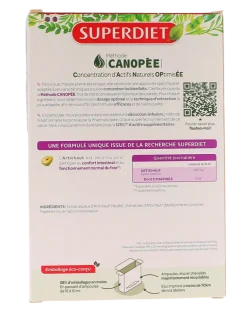 Artichaut Bio bien-être du foie Super Diet - boite de 20 ampoules de 10ml