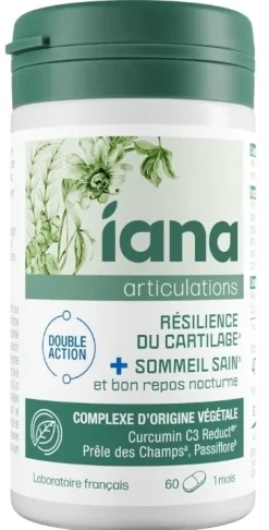 Articulations résilience du cartilage et sommeil sain Iana - pot de 60 comprimés