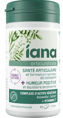 Articulations santé articulaire et humeur positive Iana - pot de 60 comprimés