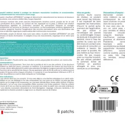 Artrobiol patchs chauffants ISN - boite de 8 patchs