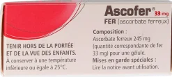 Ascofer 33 mg – 30 gélules