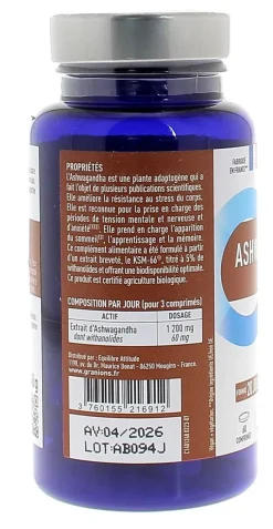 Ashwagandha 1200 mg bio Granions - pot de 60 comprimés