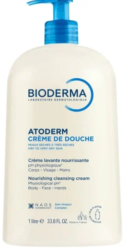 Atoderm crème lavante nettoyante nutri-protectrice Bioderma - flacon de 1 litre