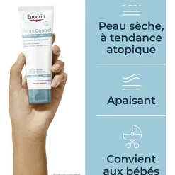Atopicontrol crème visage Eucerin - tube de 50ml