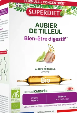 Aubier de tilleul Bio Super Diet - 20 ampoules de 15ml