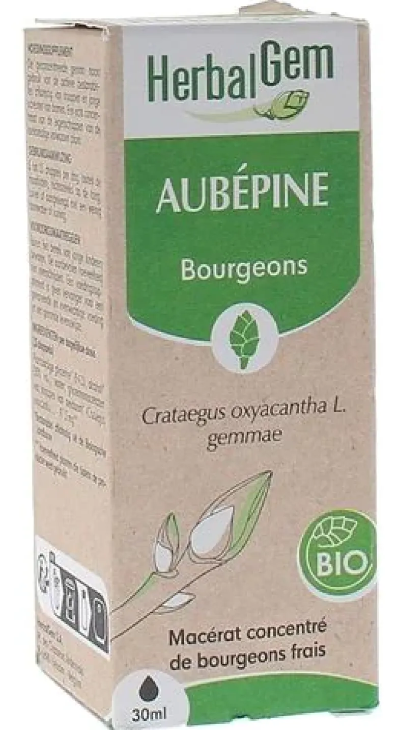 Aubépine BIO Herbalgem - flacon de 30 ml