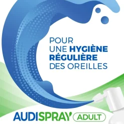 Audispray adultes hygiène de l'oreille - lot de 2 sprays auriculaires de 50 ml