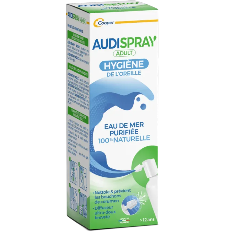Audispray adultes hygiène de l'oreille - spray auriculaire 50 ml