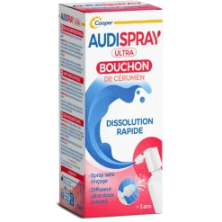 Audispray Ultra bouchons de cérumen – spray 20 ml