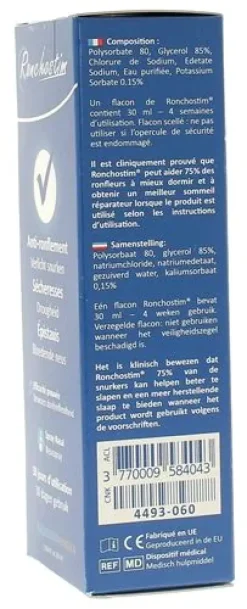 Audistim Ronchostim anti-ronflement spray nasal AudistimPharma - spray de 30 ml