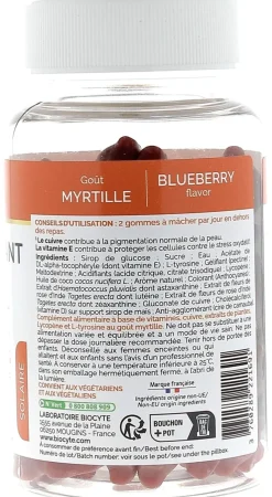 Autobronzant gummies Biocyte - pot de 60 gommes