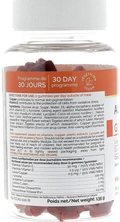 Autobronzant gummies Biocyte - pot de 60 gommes
