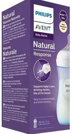 Avent Natural Response biberon bleu Philips - biberon de 260ml