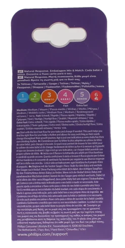 Avent natural response teat tétines mix & match Philips - pack de 3 tétines