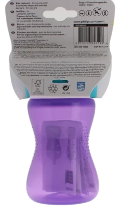 Avent tasse à bec souple violet 9 mois et + Philips - tasse de 300ml