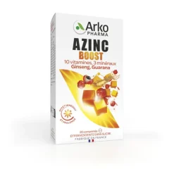 Azinc Boost effervescent Arkopharma - boite de 20 comprimés effervescents