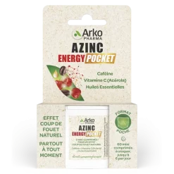 Azinc energy pocket Arkopharma - boîte de 60 mini-comprimés à croquer