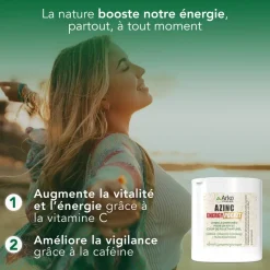 Azinc energy pocket Arkopharma - boîte de 60 mini-comprimés à croquer
