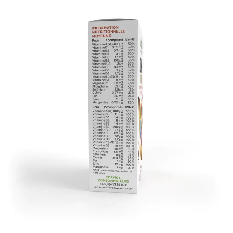 Azinc Forme et Vitalité Junior goût cola Arkopharma – 30 comprimés