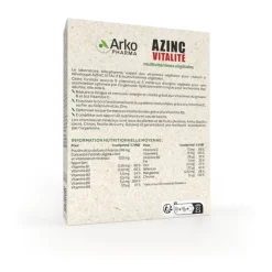 Azinc Vitalité Multivitamines végétales Arkopharma - boîte de 30 comprimés