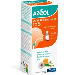 Azéol TxS sirop adoucit la gorge Pileje - flacon de 75 ml