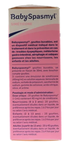 BabySpasmyl gouttes colique du nourrisson Mayoly Spindler – 30 ml