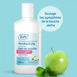 Bain de bouche hydratant bouche sèche pomme/menthe douce TePe - flacon de 500ml
