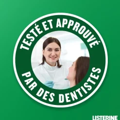 Bain de bouche protection dents et gencives goût plus léger Listerine - flacon de 500ml
