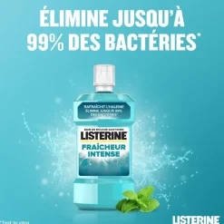 Bain de bouche quotidien fraîcheur intense Listerine - flacon de 500ml