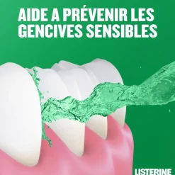 Bain de bouche quotidien total care dents et gencives mente fraîche Listerine - flacon de 500ml