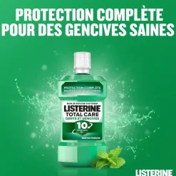 Bain de bouche quotidien total care dents et gencives mente fraîche Listerine - flacon de 500ml