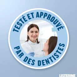 Bain de bouche soin blancheur goût plus léger Listerine - flacon de 500ml