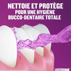 Bain de bouche Total Care goût menthe Listerine - flacon de 500ml