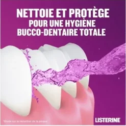 Bain de bouche Total Care menthe Listerine - flacon de 250ml