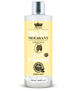 Bain moussant au lait d'ânesse Les petits bains de Provence - flacon de 500ml