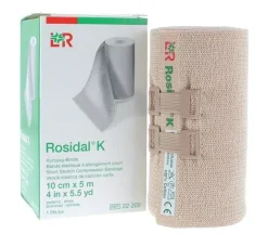 Bande à allongement court Rosidal K Lohmann & Rauscher - une bande de 10cm x 5m