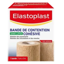 Bande de contention cohésive sans latex Elastoplast - bande de 7cm x 3m coloris chair