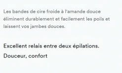 Bandes de cire froide à l'amande douce Klorane - 6 doubles bandes