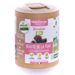 Bardane bio beauté de la peau Nat&Form - boite de 200 gélules