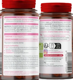 Bardane pensée sauvage beauté de la peau BIO Superdiet - pot de 80 comprimés