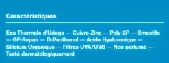 Bariéderm Cica crème réparatrice au Cu-Zn Uriage