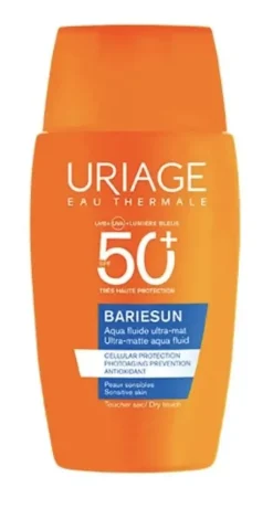 Bariésun Aqua fluide ultra-mat SPF50+ Uriage - tube de 50ml
