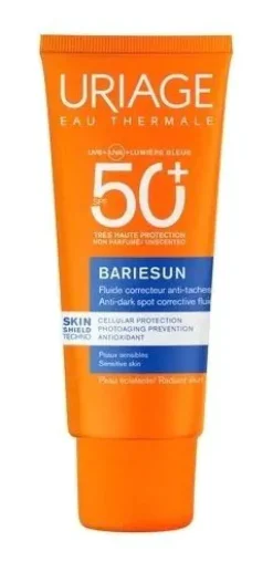 Bariésun fluide correcteur anti-taches SPF50+ Uriage - tube de 40ml