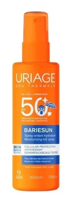 Bariésun spray enfant hydratant SPF50+ sans parfum Uriage - spray de 200ml