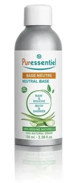 Base neutre bio bain et douche Puressentiel - flacon de 100ml