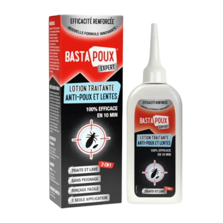 BastaPoux expert lotion traitante anti-poux et lentes PediAct